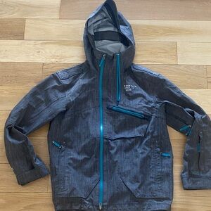 Mountain Hardwear Men's Gray Jacket with Blue Accents